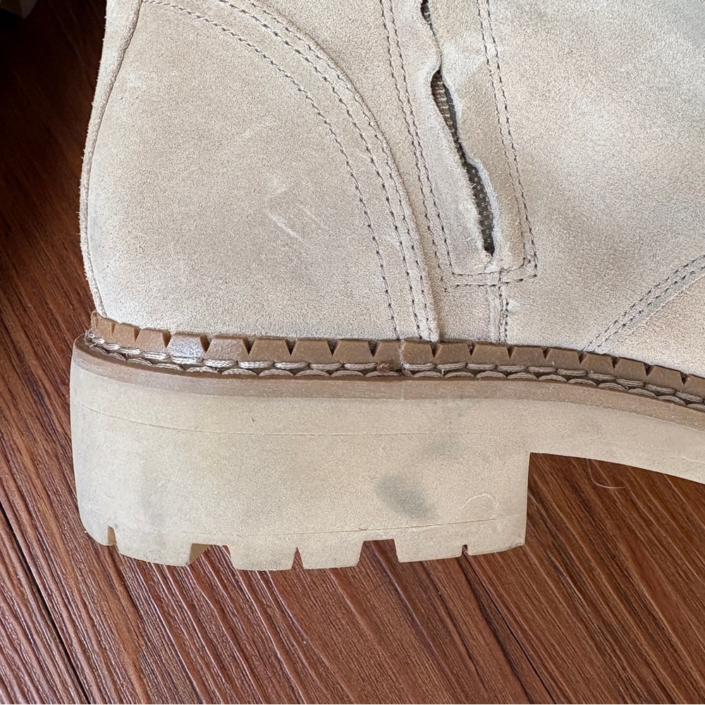 Sam Edelman Women’s Lex Lace Up Combat Boot in Sesame Tan Suede 9.5 - Picture 9 of 9